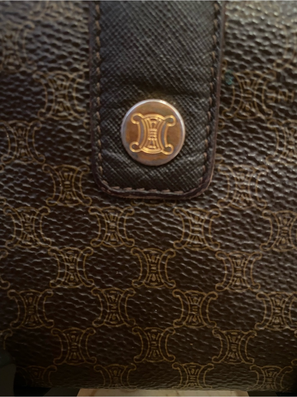 Céline - VINTAGE - EUC - Macadam Triomphe Bifold Wallet. - Picture 10 of 10